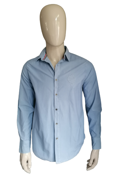 Martelaar ingewikkeld auteur Quick overhemd. Blauw gekleurd. Maat M. | EcoGents