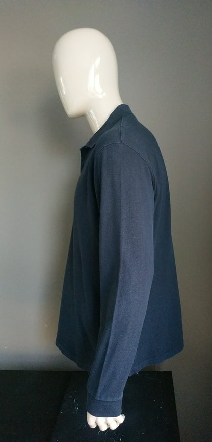 Burlington polo sweater. Dark blue colored. Size XL. Cotton.