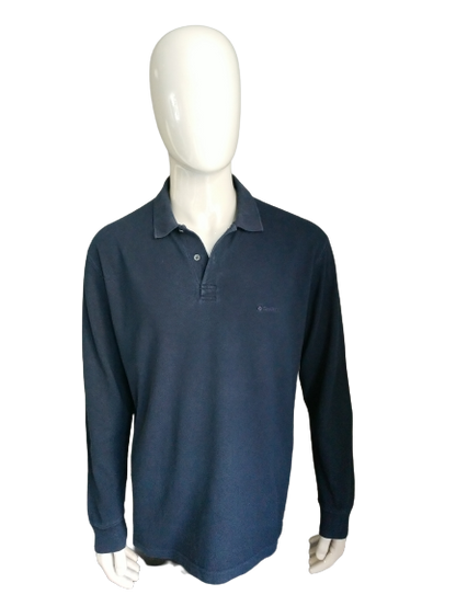 Burlington polo sweater. Dark blue colored. Size XL. Cotton.