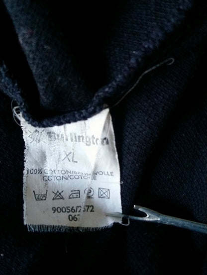 Burlington polo sweater. Dark blue colored. Size XL. Cotton.