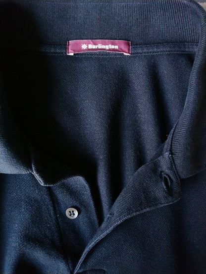 Burlington Polo Pullover. Dunkelblau gefärbt. Größe xl. Baumwolle.