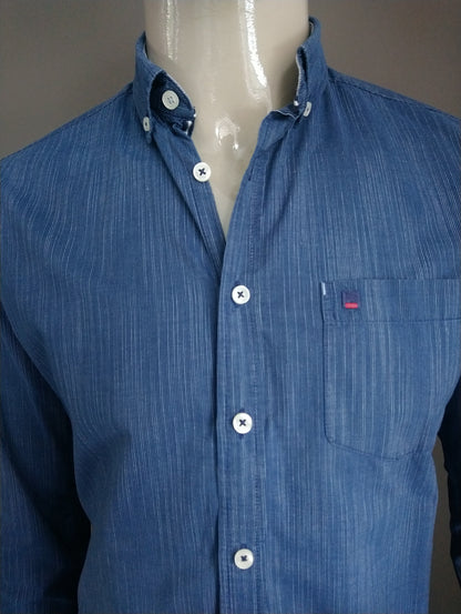 Camicia Bartlett. Strisce blu. Taglia M.