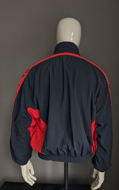 Vintage 80S-90S Württembergic Sport Jack. Schwarzrot gefärbt. Größe M / L.