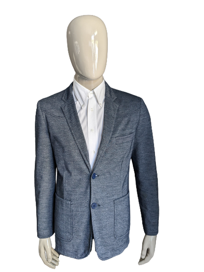 Soho Casual Colbert with elbow patches. Blue gray mixed. Size 50 / M.