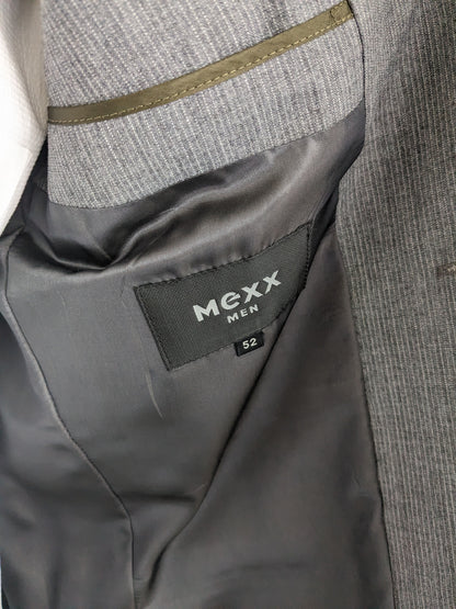 Mexx colbert. Grijs Wit gestreept. Maat 52 / L.