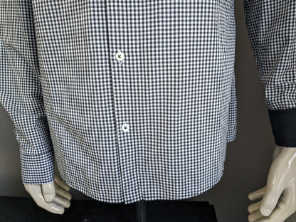 Camicia River Island. A scacchi in bianco e nero. Taglia XL.