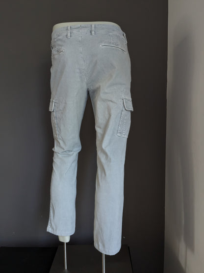 Artu Napoli Rib cargo pants. Light Grey colored. Size W31-L30. Stretch.