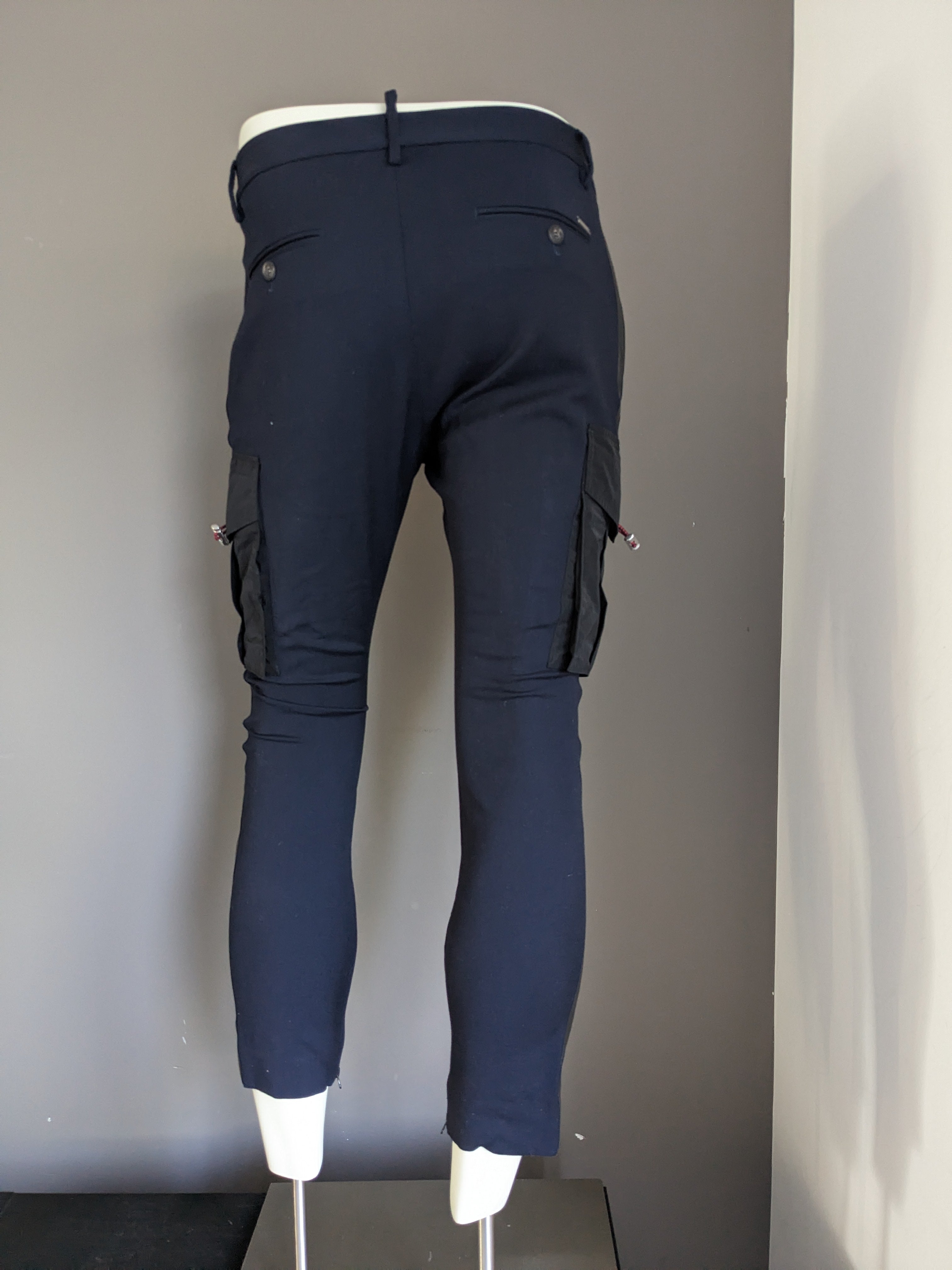 Navy blue skinny sales cargo pants