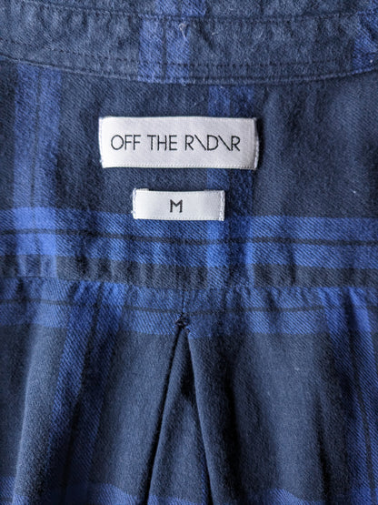 Hors de la chemise radar. Blue Black vérifié. Taille M.