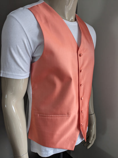 Jean Young Gilet. Pink gestreift. Weißer Rücken. Größe M / L.