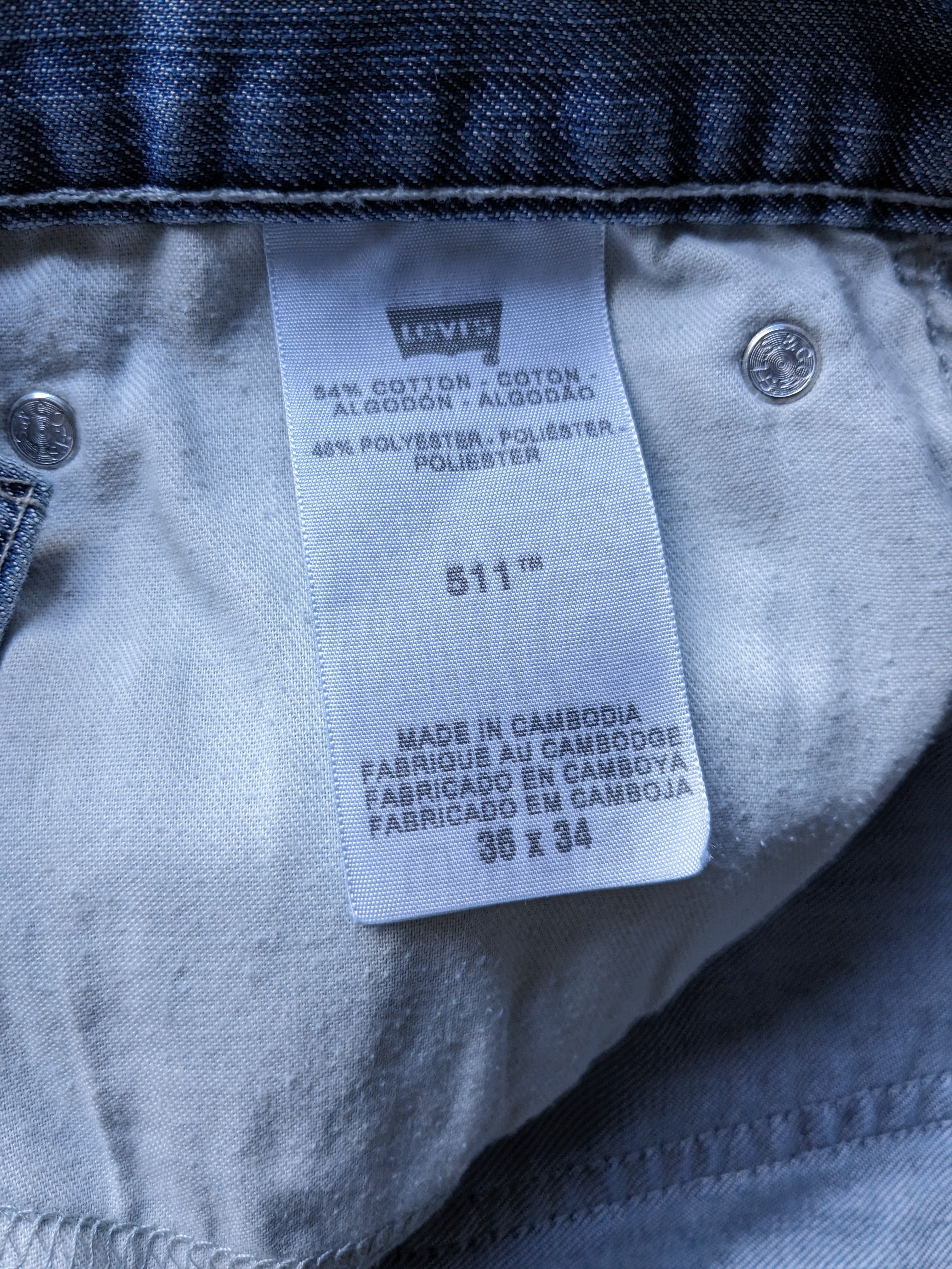 Levis 511 best sale 36 34