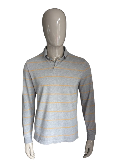 Charles Tyrwitt Polotrui. Gray yellow striped. Size M.