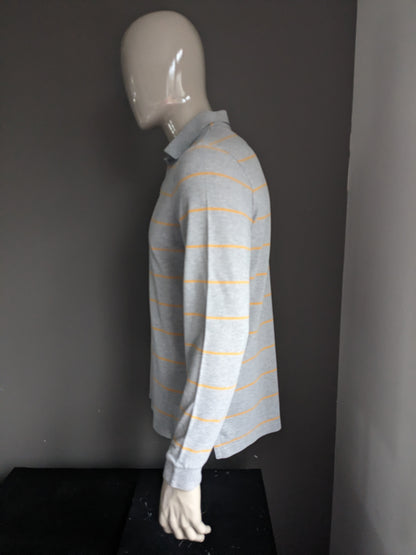 Charles Tyrwitt Polotrui. Gray yellow striped. Size M.