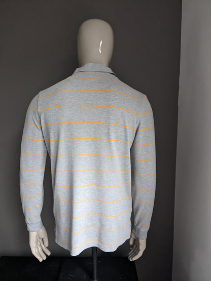 Charles Tyrwitt Polotrui. Gray yellow striped. Size M.