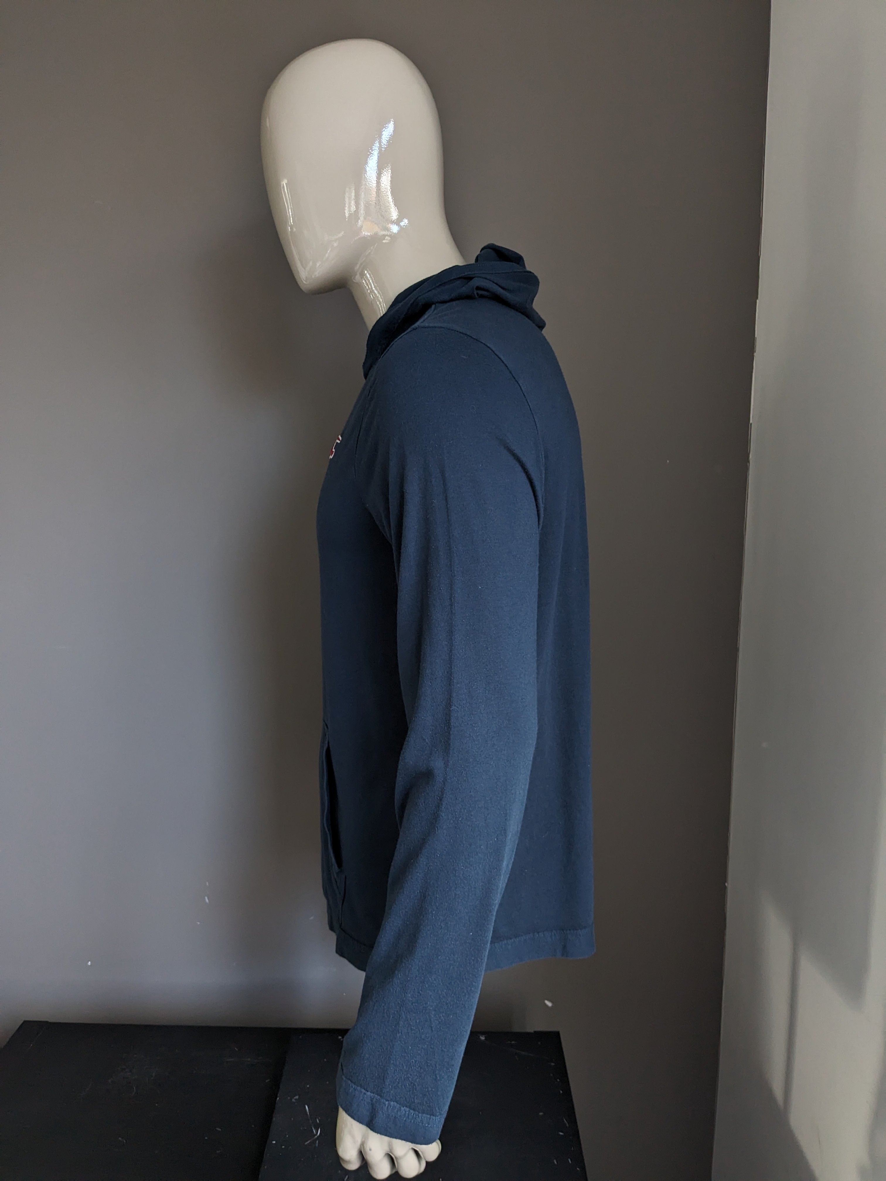 Dark blue hollister sale hoodie