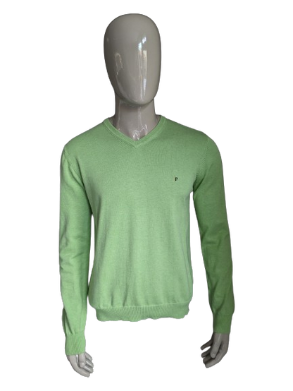 Fellows League of Legends V-neck Sweater. Green. Size M.