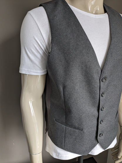 Gilet. Gris foncé mélangé. Taille L. # 331