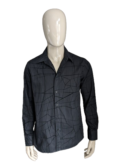 Cargo shirt. Black print. Size L.