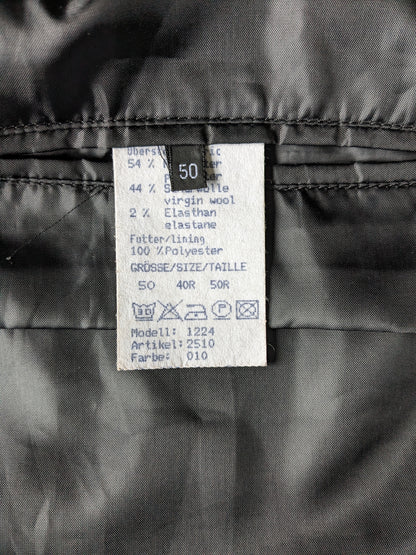 GEEFF WOLLEN WASTCOAT. Schwarz gefärbt. Größe 50 / M. 1 Innentasche. #336.