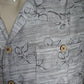 M.E. Sport Hawaii overhemd korte mouw. Grijs bruine print. Maat XL. Viscose / Rayon
