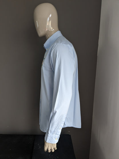 La Martina shirt. Light blue with applications. Size XL.