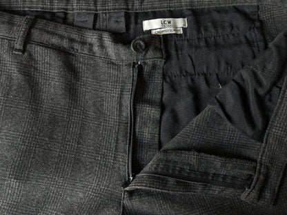 Pantalon / pantalon de vision LCW. Black gris vérifié. Slim Fit recadré. W36 - L30.