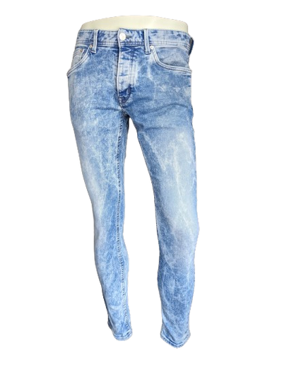 Chasin jeans. Blauw gemeleerd. Maat W32 - L32. Ego Slim. Stretch.