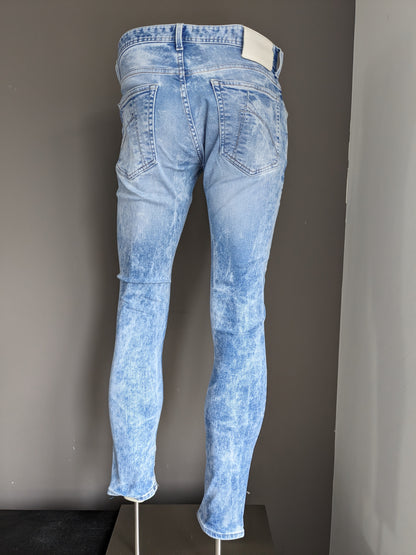 Chasin jeans. Blauw gemeleerd. Maat W32 - L32. Ego Slim. Stretch.