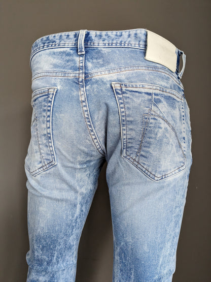 Chasin jeans. Blauw gemeleerd. Maat W32 - L32. Ego Slim. Stretch.