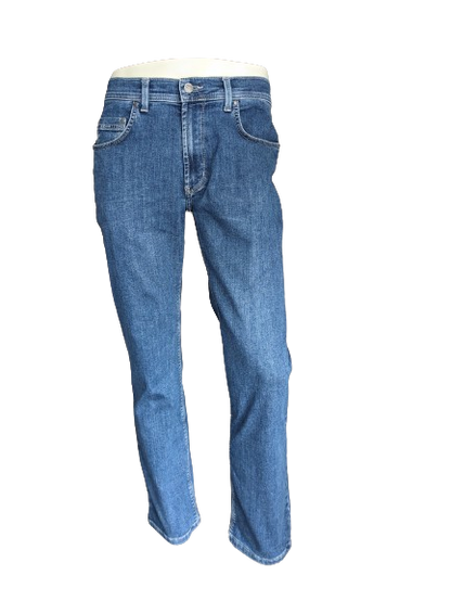 Jeans pionieristici. Colorato blu. Size W33 - L30. Mega flex. Digita Rando. stirata.