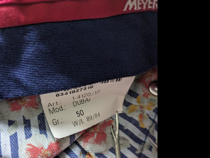 Meyer Hosen. Dünner Denim. Bawfarben. Größe 50 / M. Typ "Dubai".