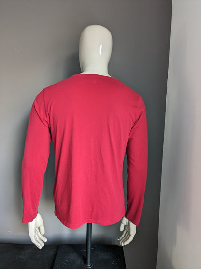 Polo Ralph Lauren Retalle Longsleve Long. Color rojo. Talla M.