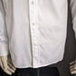 Vintage 70's Tricotex overhemd met puntkraag. Wit voelbaar motief. Maat XL.