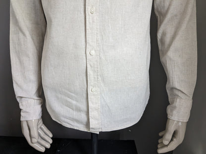 H&M shirt. Beige mixed. Size M.