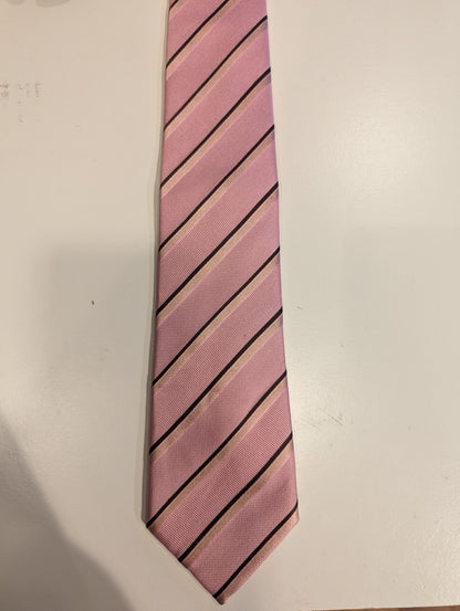 Michaelis silk tie. Pink motif.