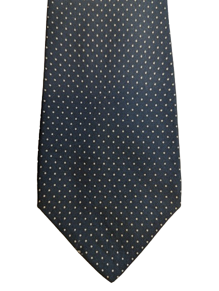 Prochownick silk designer tie. Blue White.