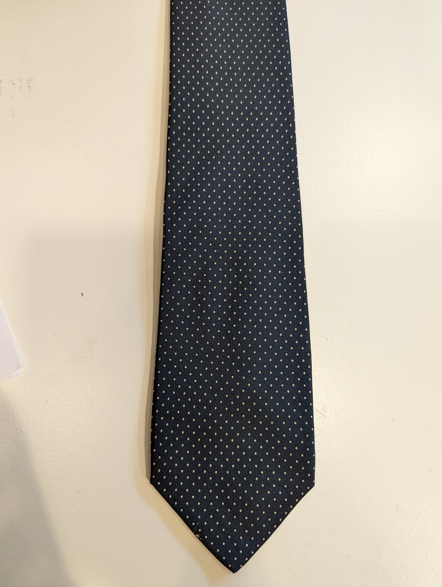 Prochownick Silk Designer Tie. Bleu blanc.