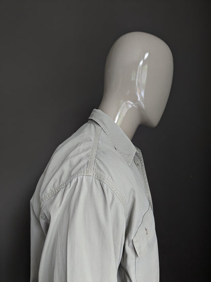 Camicia vintage Lee. Beige colorato. Taglia L / XL.