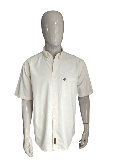 Timberland Shirt Casta corta. Beige colorato. Dimensione di grandi dimensioni M> L / XL.