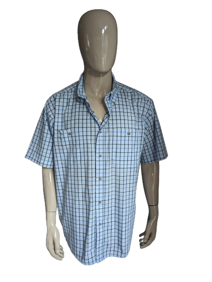 Camicia a rughewear Wrangler manica corta. Blocco bloccato. Dimensione 2xl-xxl / 3xl / xxxl.