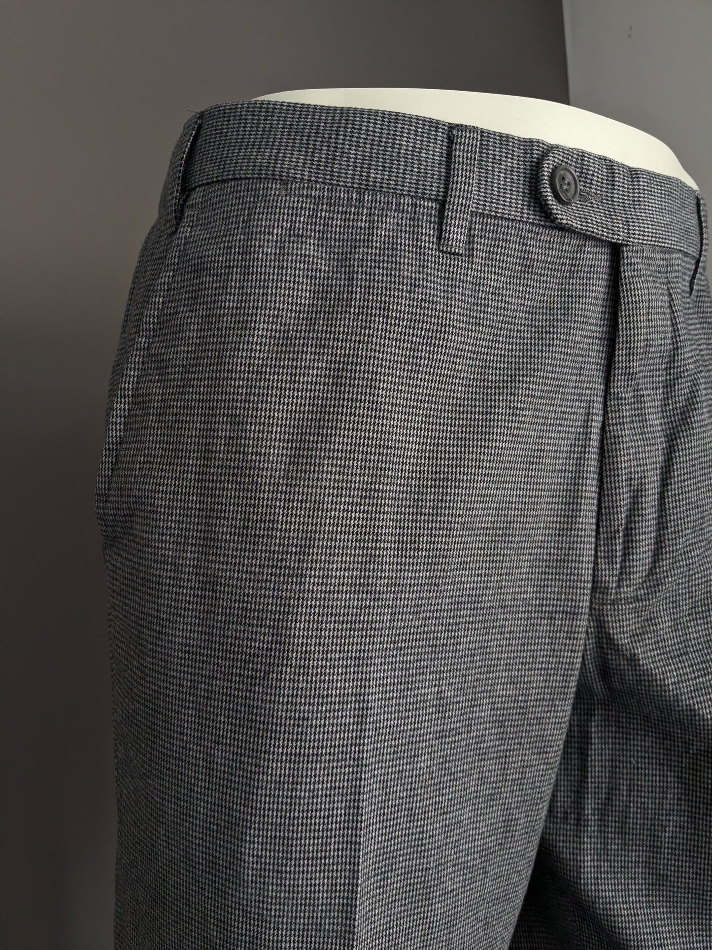 Pantaloni Gardeur. Moto nero grigio. Taglia 54 / XL.