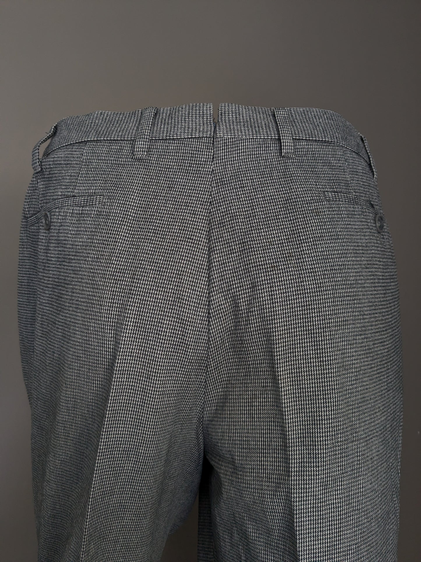 Pantaloni Gardeur. Moto nero grigio. Taglia 54 / XL.