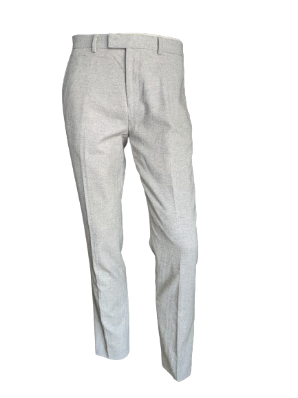 Burton "1904" woolen trousers. Beige mixed. Size 44 / M. 36% Wool.