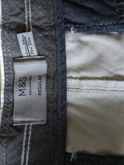 Marks & Spencer Broek. Beige gefärbt. Größe W36 - L33. Normale Passform.