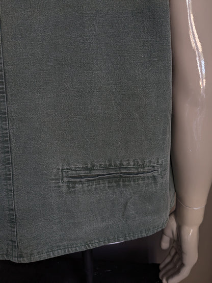 Vintage Dornbusch Casual Chalecoat. Motivo verde. Tamaño xl / xxl