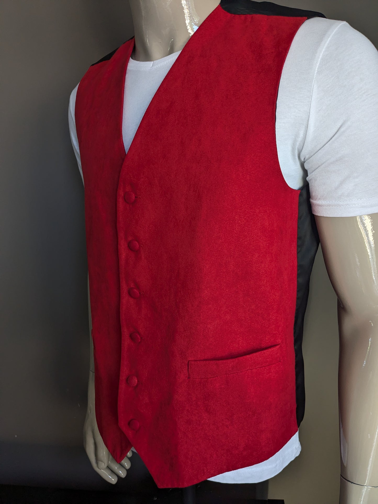 Lloyd Attree & Smith gilet. Rood. Maat L.