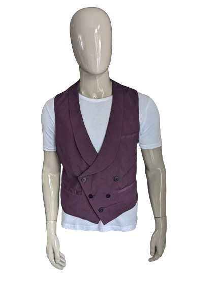 Gilet Redpoint vintage avec des revers. De couleur violette. Taille M.