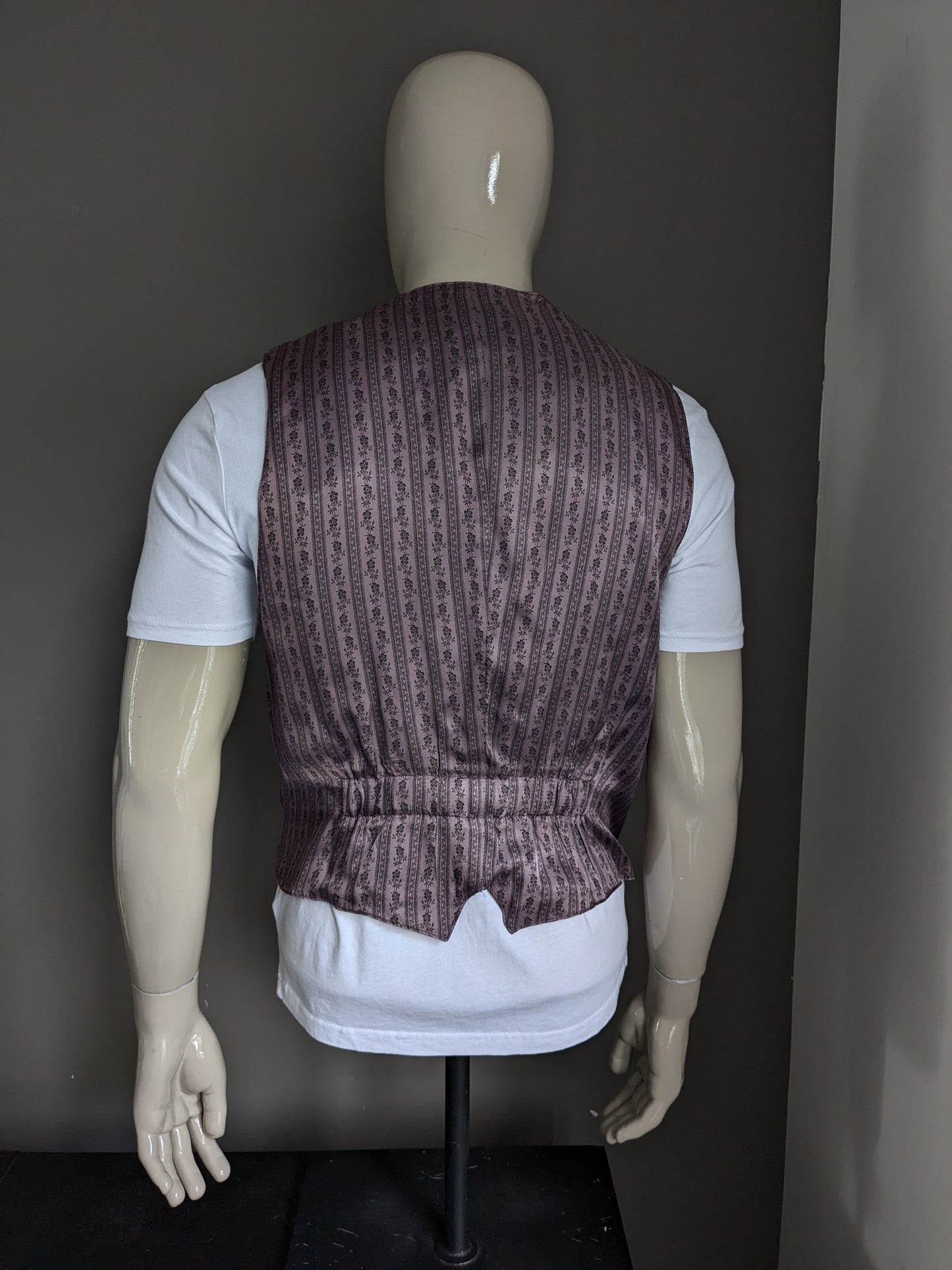 Gilet Redpoint vintage con revers. Viola colorato. Taglia M.