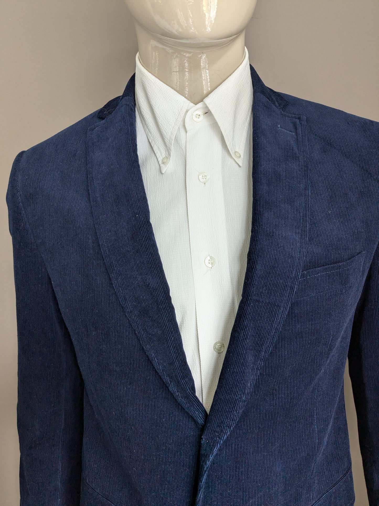 Veste de côte de tailleur et de fils. Belle côte. Bleu foncé. Taille 52 / L.