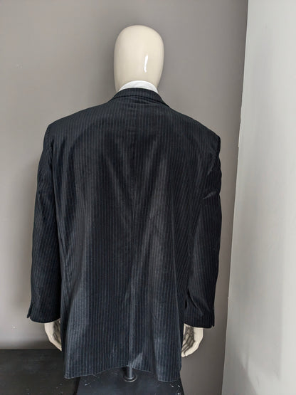 Angelo Litrico Vuweel / Velor Jacket. Gris noir rayé. Taille 58 / XL.